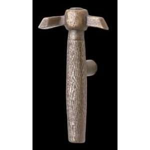   Cabinet Knobs, Antique Brass Pickaxe Cabinet Knob