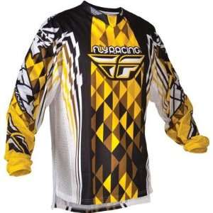 Fly Racing Kinetic Jersey, Yellow/Black, Size: XL, Size Segment: Youth 