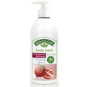   : Natures Gate Pomegranate Moisturizing Body Wash ( 1x18 OZ): Beauty