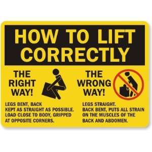  How To Lift Correctly The Right Way! The Wrong Way 