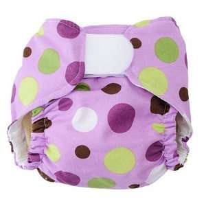  PURPLE LOLLI DOT One Size Designer Cloth Diaper: Baby