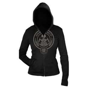  The Hunger Games Movie Basic Jrs. Hoodie District 12 Seal 