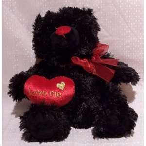   Nine Inch Black Bear with Red Heart Everything 