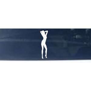 Sexy Girl Silhouettes Car Window Wall Laptop Decal Sticker    White 