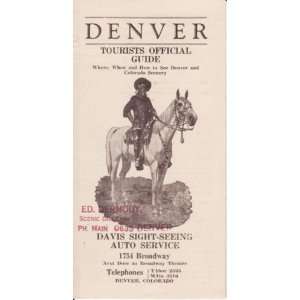   Denver Co. Guide Davis Sight Seeing Auto Service 