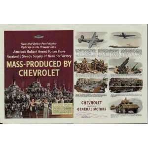   MASS PRODUCED BY CHEVROLET .. 1945 Chevrolet War Bond Ad, A2556