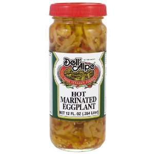 Dell Alpe Marinated Eggplant Hot   12oz Grocery & Gourmet Food
