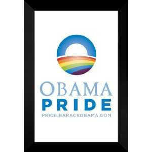 Barack Obama 27x40 FRAMED (Obama Pride) Campaign Poster 