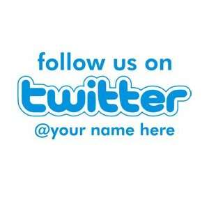  Follow Us On Twitter Stamp