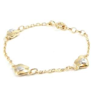  Plated bracelet child gold Love 2 tones. Jewelry
