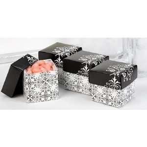   Black and White Favor Boxes   2x2x2   pack of 25: Everything Else