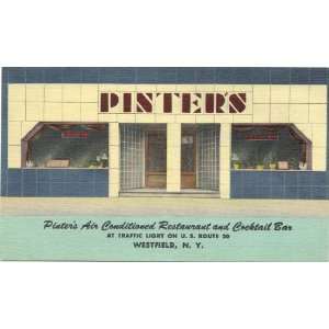  1950s Vintage Postcard Pinters Air Conditioned Restaurant 