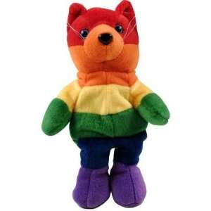  Rainbow Cat   Plush Toy: Toys & Games
