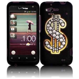  Dollar Hard Case Cover for HTC Rhyme Bliss 6330 Cell Phones 