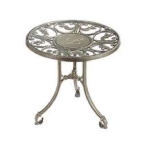  Whitehall French Bronze Fleur De Lys Side Table (20570 
