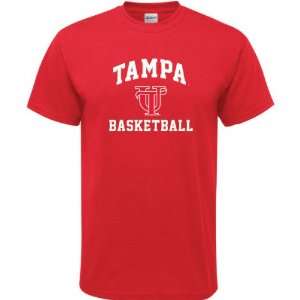  Tampa Spartans Red Basketball Arch T Shirt: Sports 