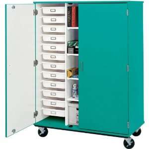  67 Tall Closed Door Storage with shelves and Pull Out 