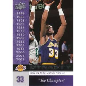   1985 Los Angeles Lakers Kareem Abdul Jabbar #LAL 17 