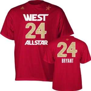   Red 2012 NBA All Star West Game Name and Number Tee