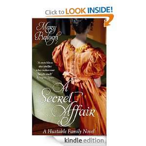 Secret Affair Huxtable series Book 5 Mary Balogh  