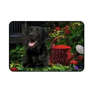  Black Labrador Dog 25 Cent Kisses Mousepad: Home & Kitchen