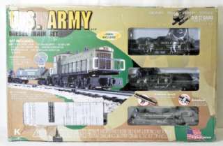 Line K 1127 U.S. Army diesel train set O gauge ready to run  