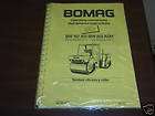 Bomag BW 161 AD BW 202 ADH Roller Operators Manual  