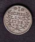 1727 IHL GERMANY Hamburg 1 Schilling 7 1  