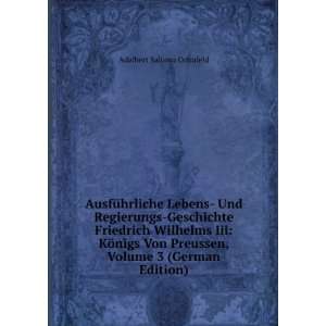   Preussen, Volume 3 (German Edition): Adalbert Salomo Cohnfeld: Books
