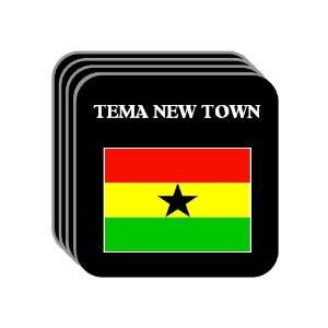  Ghana   TEMA NEW TOWN Set of 4 Mini Mousepad Coasters 