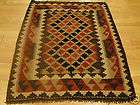 Handmade Caucasian Nomadic Kazak Turkmen Uzbek Colorful Wool Kilim 