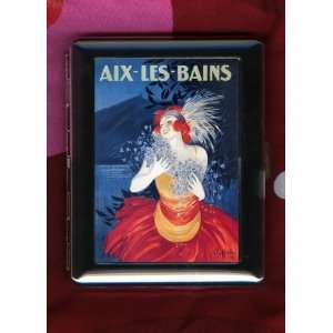  Aix Les Bains Cappiello Vintage ID CIGARETTE CASE Health 