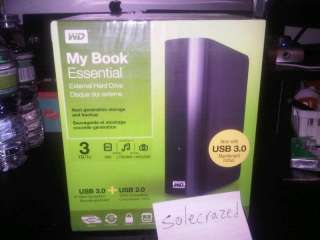 Western Digital My Book Essential 3TB Desktop External Hard Drive USB 