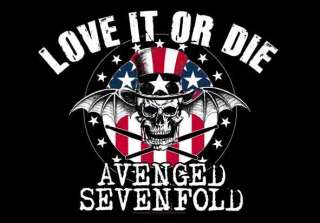 AVENGED SEVENFOLD Love It Or Die POSTER FLAG METAL NEW  
