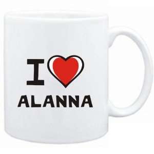  Mug White I love Alanna  Female Names: Sports & Outdoors