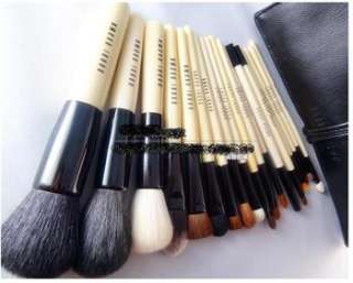Brand New Bobbi Brown Makeup 18 Brush Set Tool Pouch Case Bag  