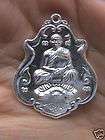 Thai Buddhist amulet rein turtle real silver Lp sakorn