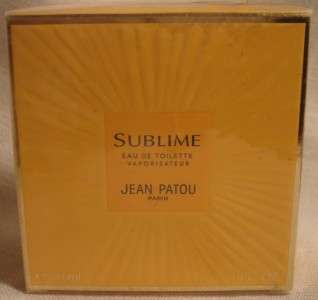 Sublime Eau de Toilette Jean Patou 1 fl oz sealed box  