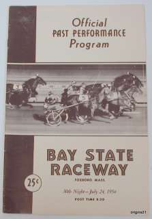   1958 Horse Show Brush Hill Milton Paddock Bay State Raceway MA program