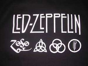 Vintage Led Zeppelin Band Runes Zoso T Shirt  