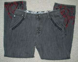 Jeans 38 32 PHAT FARM No15 XV Brand Black Denim  