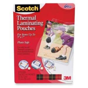 Scotch TP590320 Thermal Laminating Pouch. 20PK 5.31INX7.28IN THERMAL 