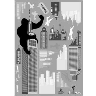 King Kong Animal Wall Decals Removable Decor Accents Sticker  