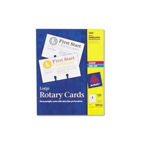 Laser/Inkjet Rotary Cards, 3 x 5, 3 Cards/Sheet, 150 Cards 