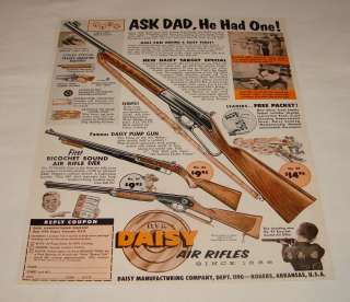 1960 DAISY Boy Scouts BB Gun ad ~ Ask Dad  