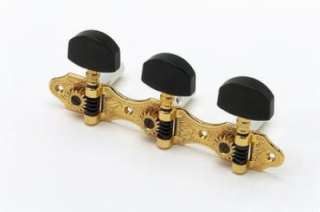   Hauser Classical Tuning Keys Gold W/Ebony Allparts TK 0928 0E2  