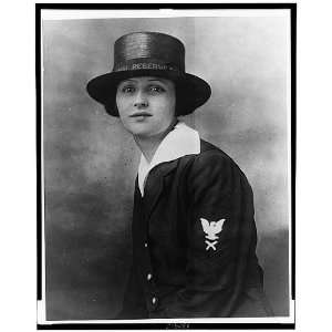 Joy Bright Hancock,1898 1986,Yeoman First Class,USNR,wearing uniform 