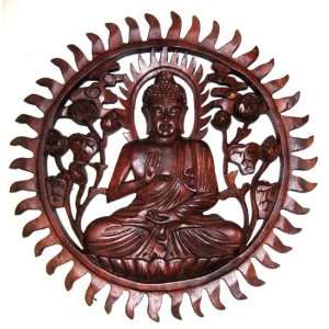  Wood Plaque, Zen Buddha: Home & Kitchen