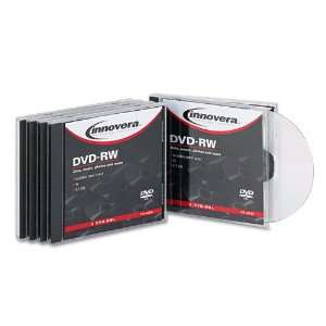  Innovera® DVD RW Discs, 4.7GB, 4x, with Jewel Cases 