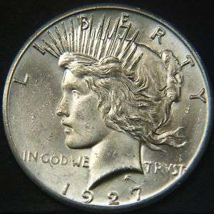 1927 Peace Dollar CH BU (P16292)  